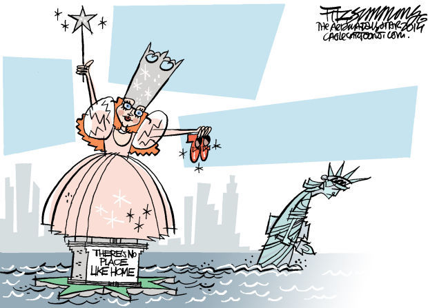 Daily Fitz Cartoon:New Statue of Liberty